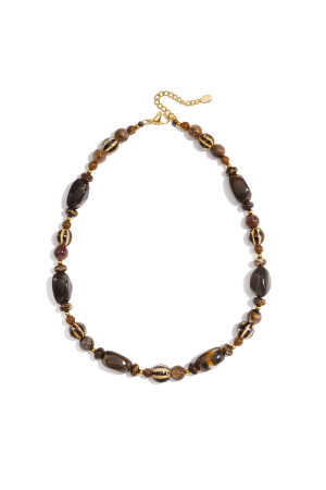 Collane Di Perline Acriliche Dalla Forma Irregolare, Stile Casual E Semplice, Gioielli Da Donna. h5 