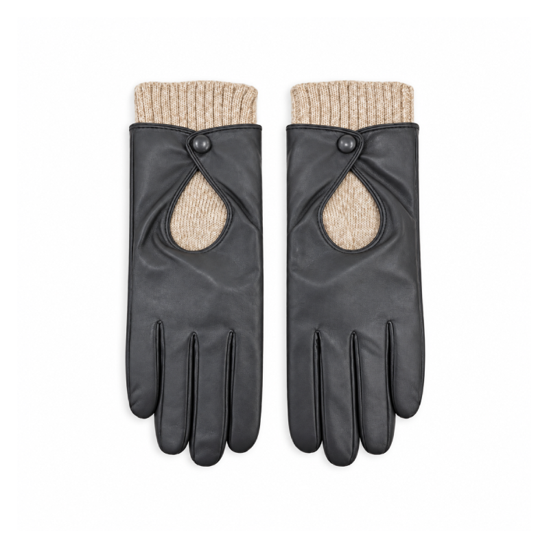 Eenvoudige Serie Dagelijkse Effen Gekleurde Patchwork Pu-Handschoenen