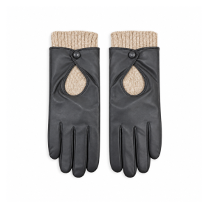 Eenvoudige Serie Dagelijkse Effen Gekleurde Patchwork Pu-Handschoenen h5