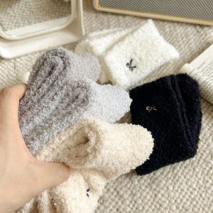 Calcetines De Estar Por Casa Para Mujer, Básicos, De Color Liso, Hasta La Pantorrilla, Con Un Ligero Rebote. h5 Imagen8
