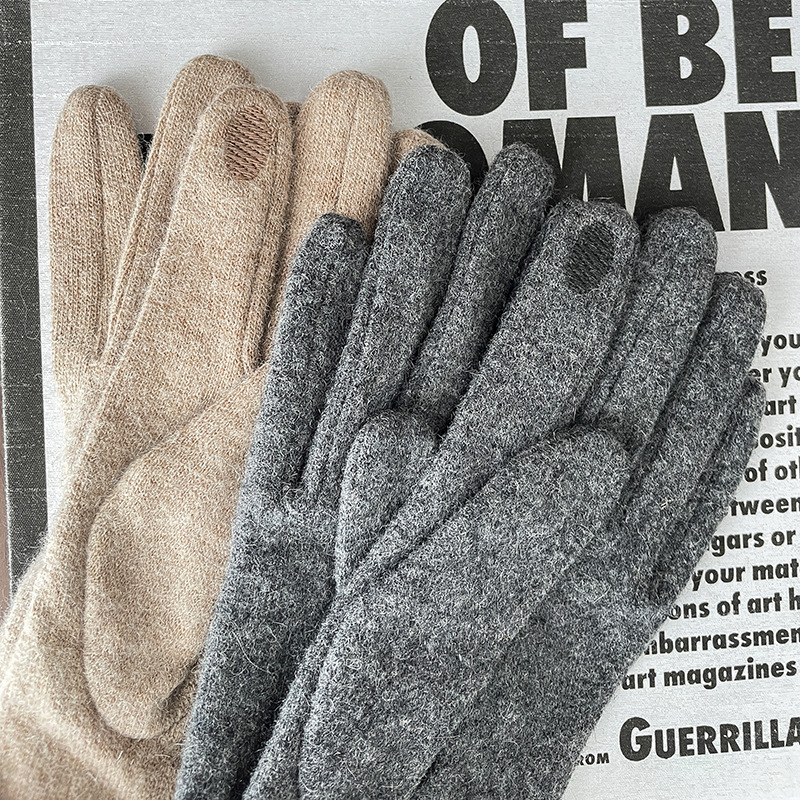 Eenvoudige Serie Dagelijkse Effen Polyester Handschoenen h5Afbeelding6