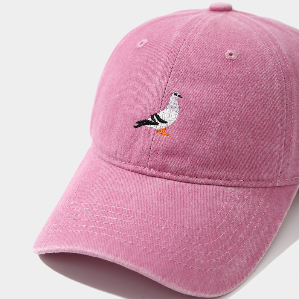 Simple Series Niedliche Tier-Baseballkappe Aus Baumwolle, Einfarbig, Cartoon-Vögel, Unisex h5Bild4