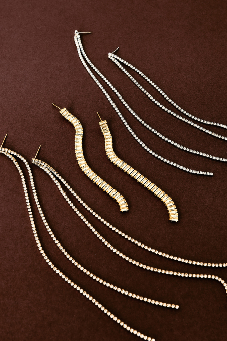 Pendientes Colgantes De Acero Inoxidable Con Cadena, Estilo Sencillo Para El Día A Día, De La Serie Simple. Joyería Para Mujer. 2