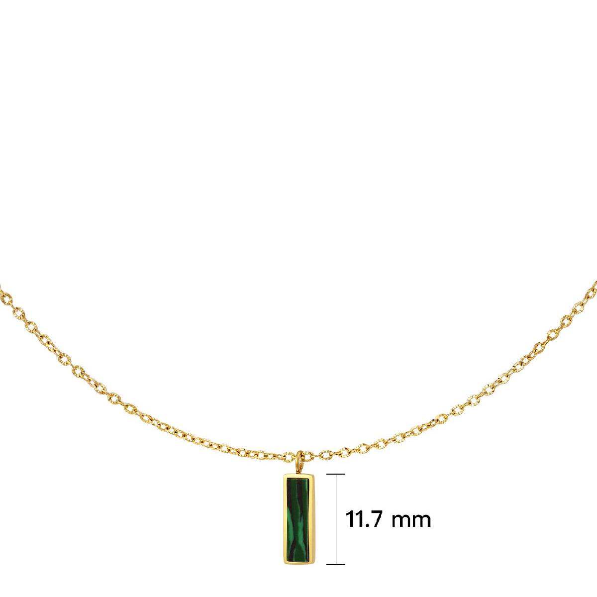 Collar con dije verde Imagen7