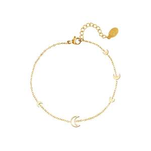 Pulsera de acero inoxidable con charms de estrella. h5 Imagen4