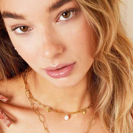Schakelketting Met Hart-, Parel- En Sterbedel