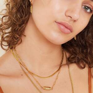 Necklace Moon Stars Pendant Gold h5 Picture4