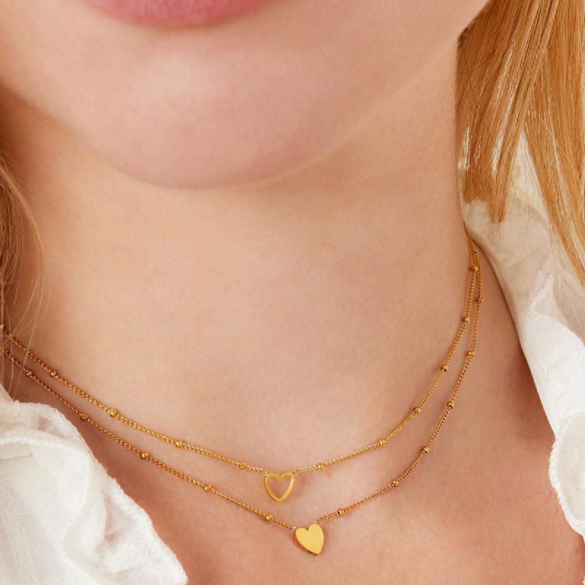 Minimalistic necklace heart