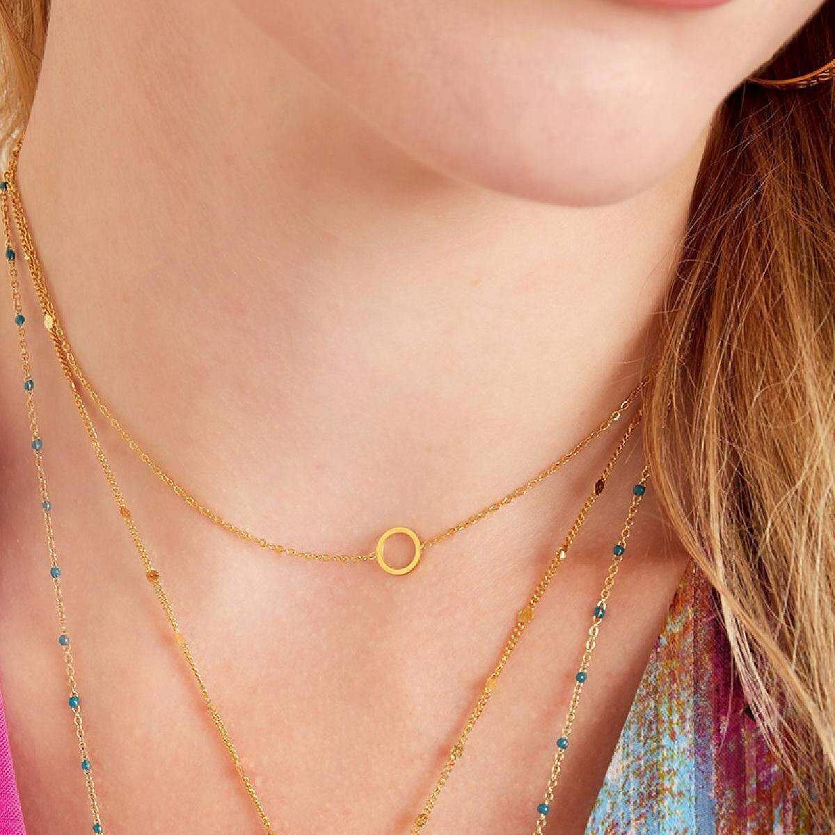 Minimalistic necklace open circle h5 Picture4