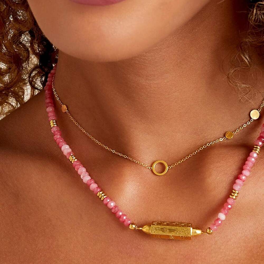 Stainless steel necklace circles Picture4