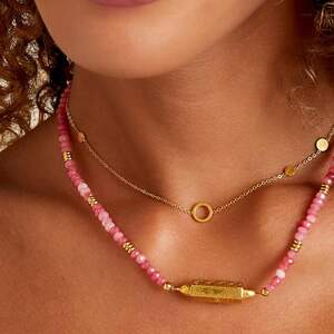 Stainless steel necklace circles h5 Picture4