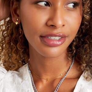 Stainless steel necklace moon h5 Picture3