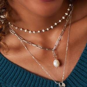 Chunky necklace with pearl h5 Picture4