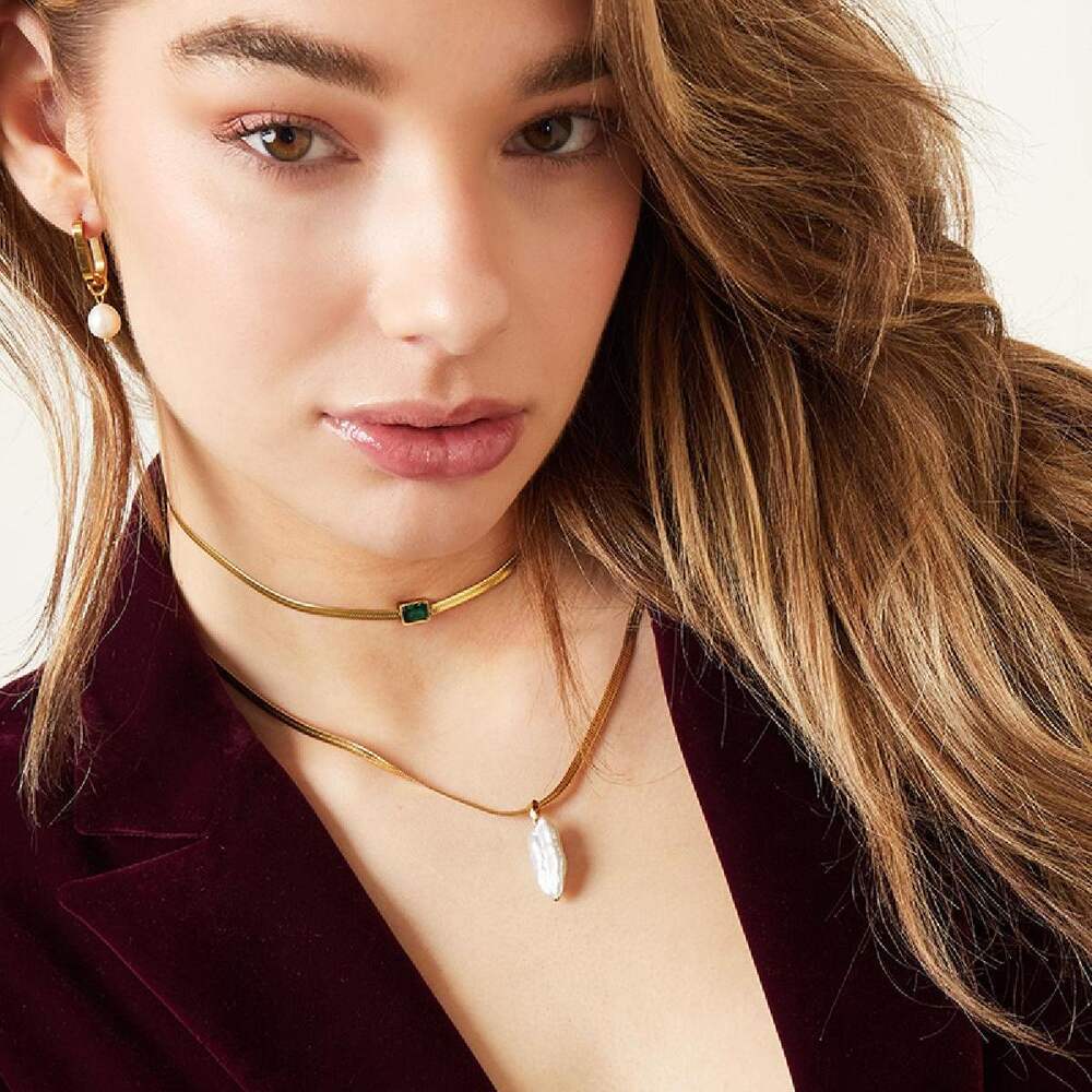 Collier breloque perle Image4