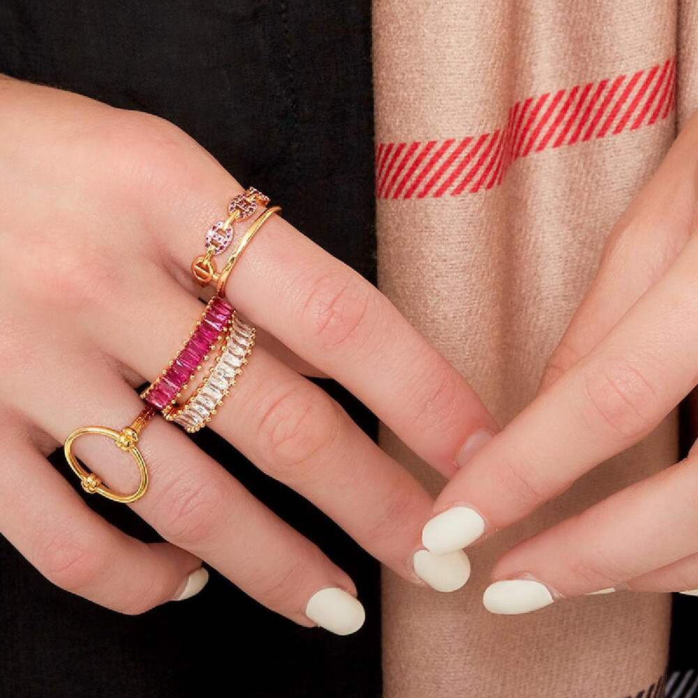 Adjustable colorful gems ring Picture4