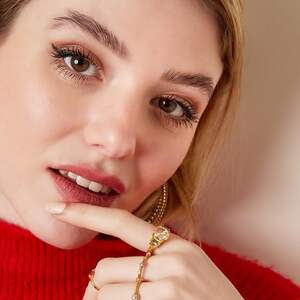 Statement ring with round zircon stone h5 Picture3