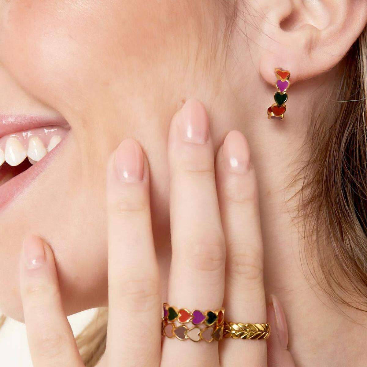 Anello cuori colorati h5 Immagine2