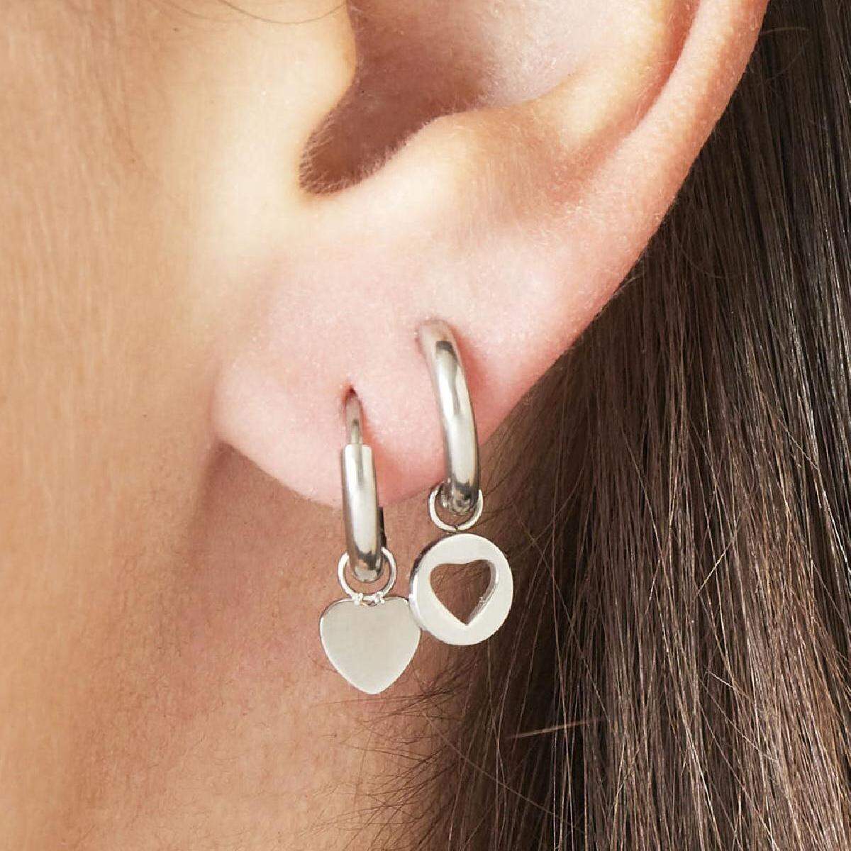 Earrings Floating Heart Picture3