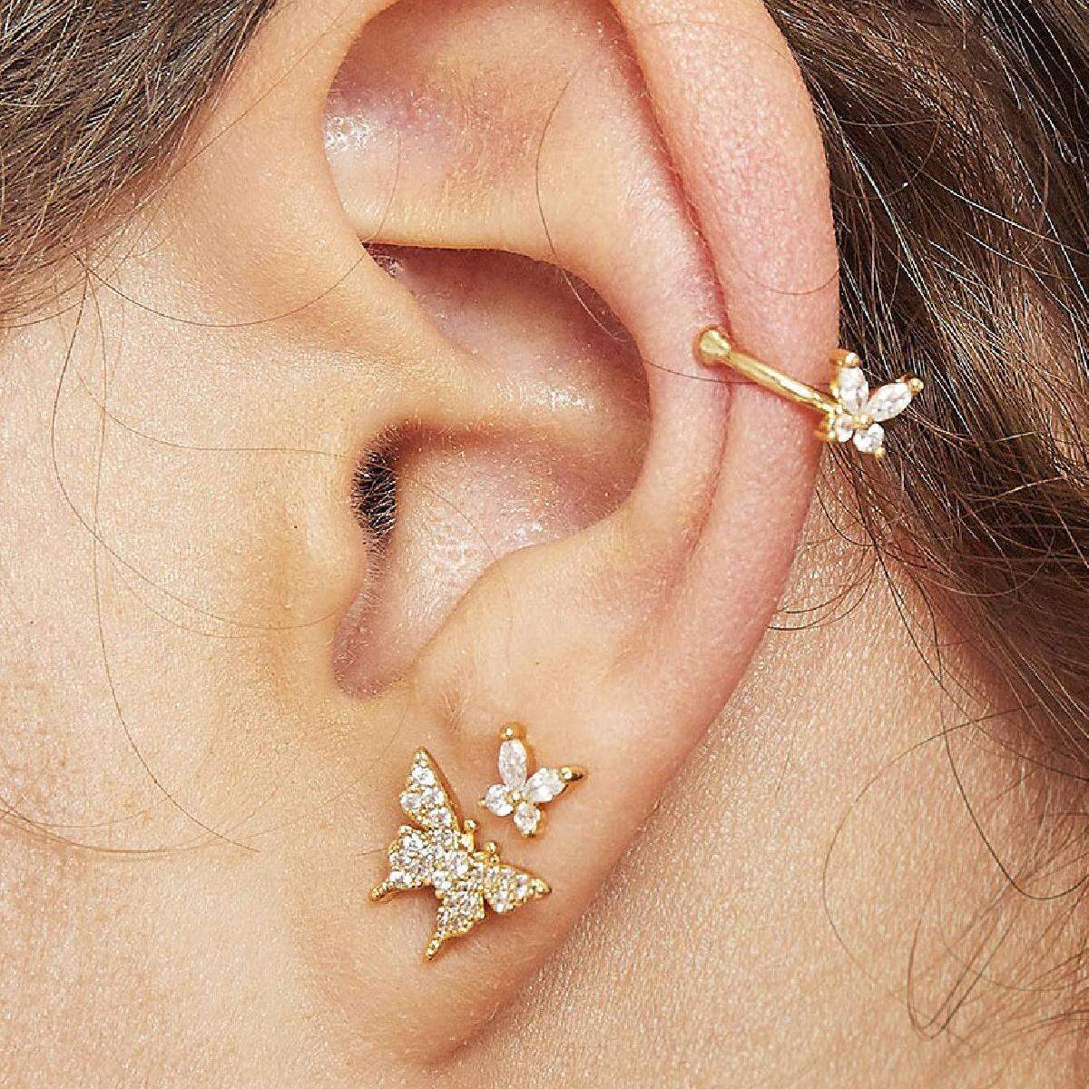 Pendientes Mariposa Brillante h5 Imagen2
