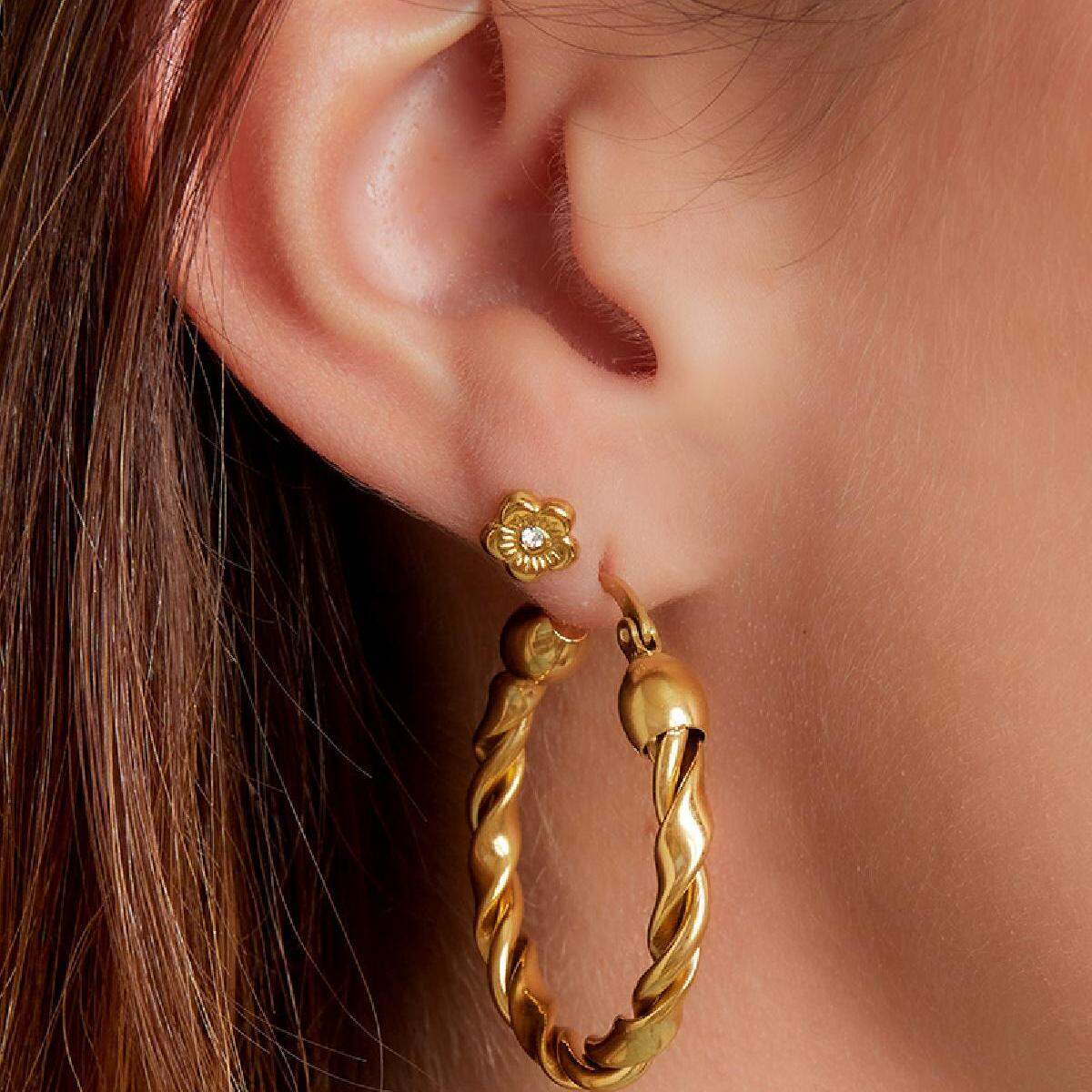 Aros grandes de acero inoxidable h5 Imagen3