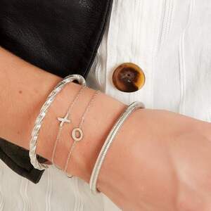 Bracciale in acciaio inossidabile iniziale A h5 Immagine2