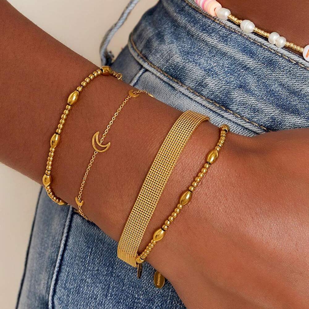 Bracciale in acciaio inossidabile luna h5Immagine2
