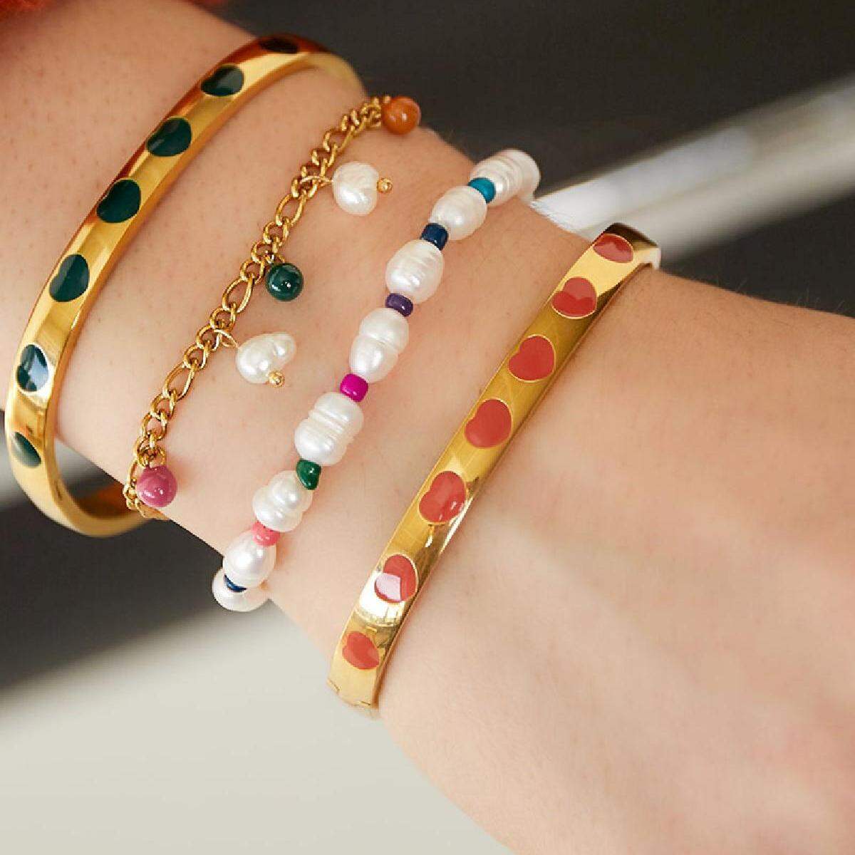 Bracciale ciondoli colorati Immagine2