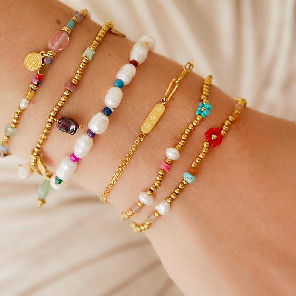 Bracciale in acciaio inossidabile con doppia catena e ciondolo h5 Immagine2