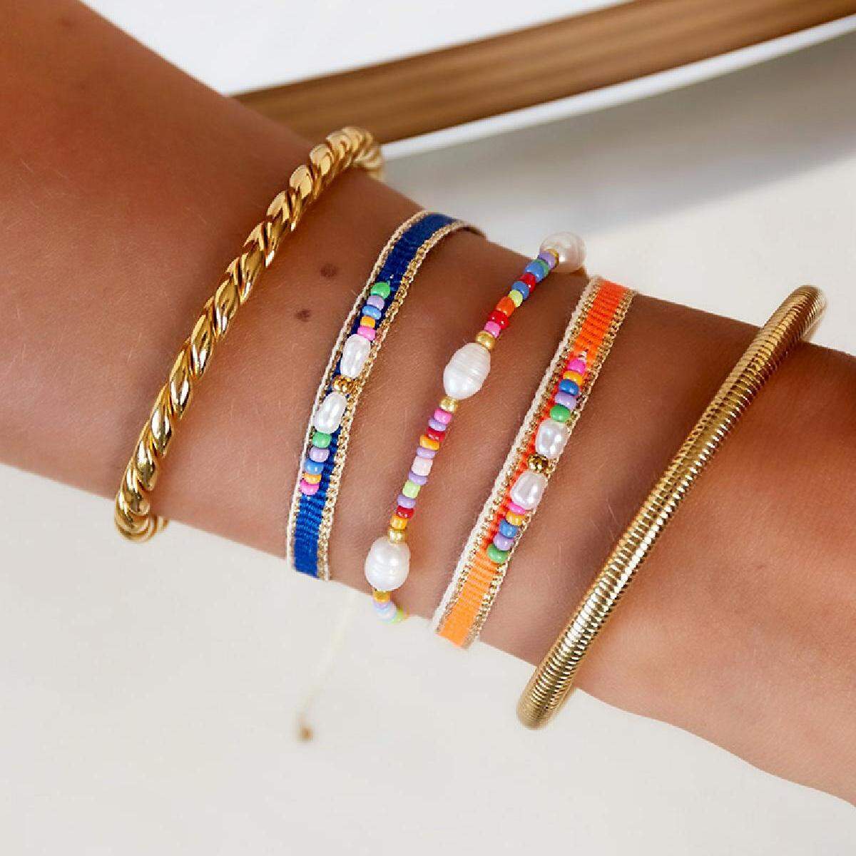 Cuentas de pulsera de tela Imagen4