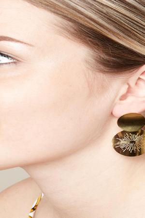 Earrings Big Party Plata Acero Inoxidable h5 Imagen2