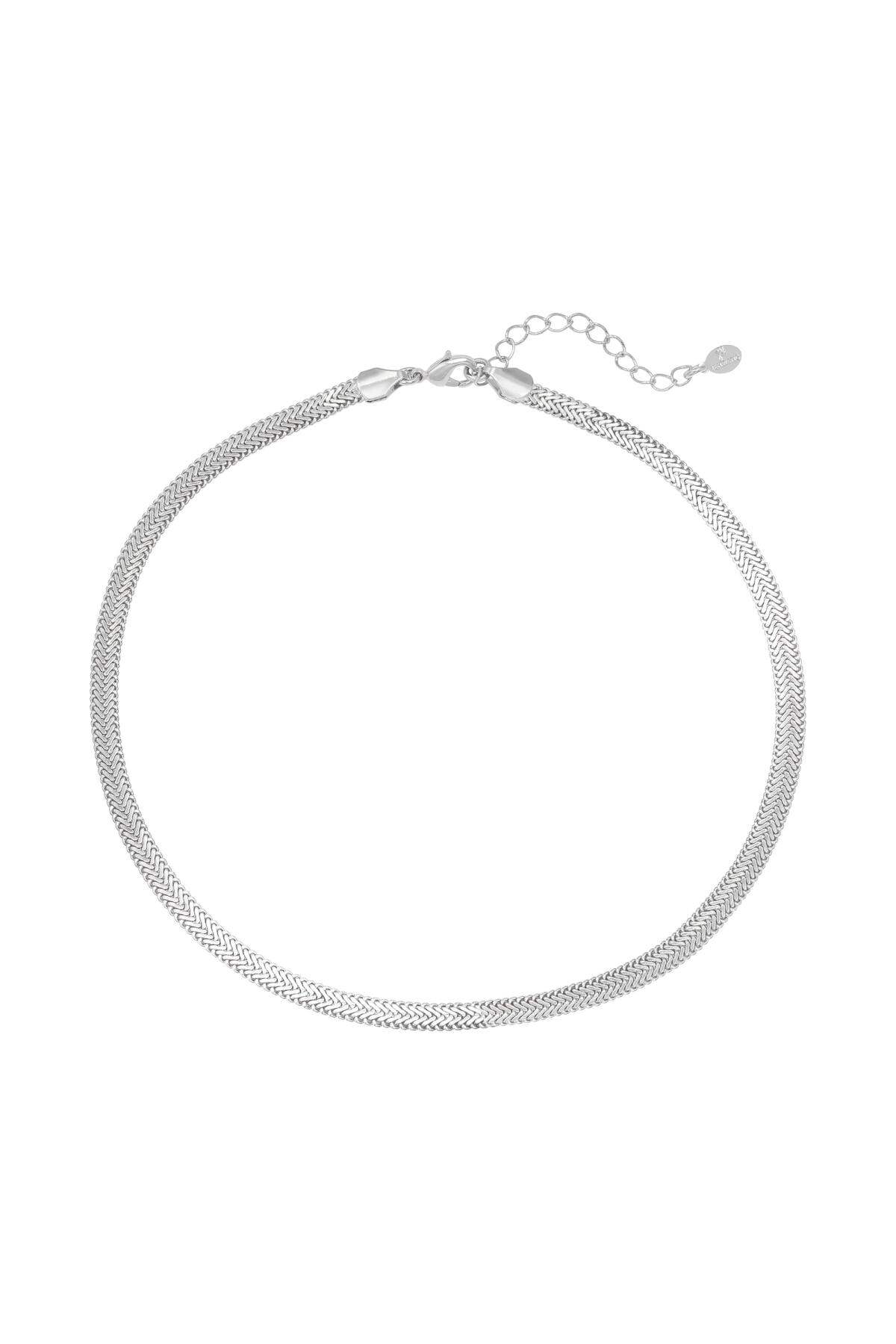 Necklace Snaky Chain Silver Color Copper h5 