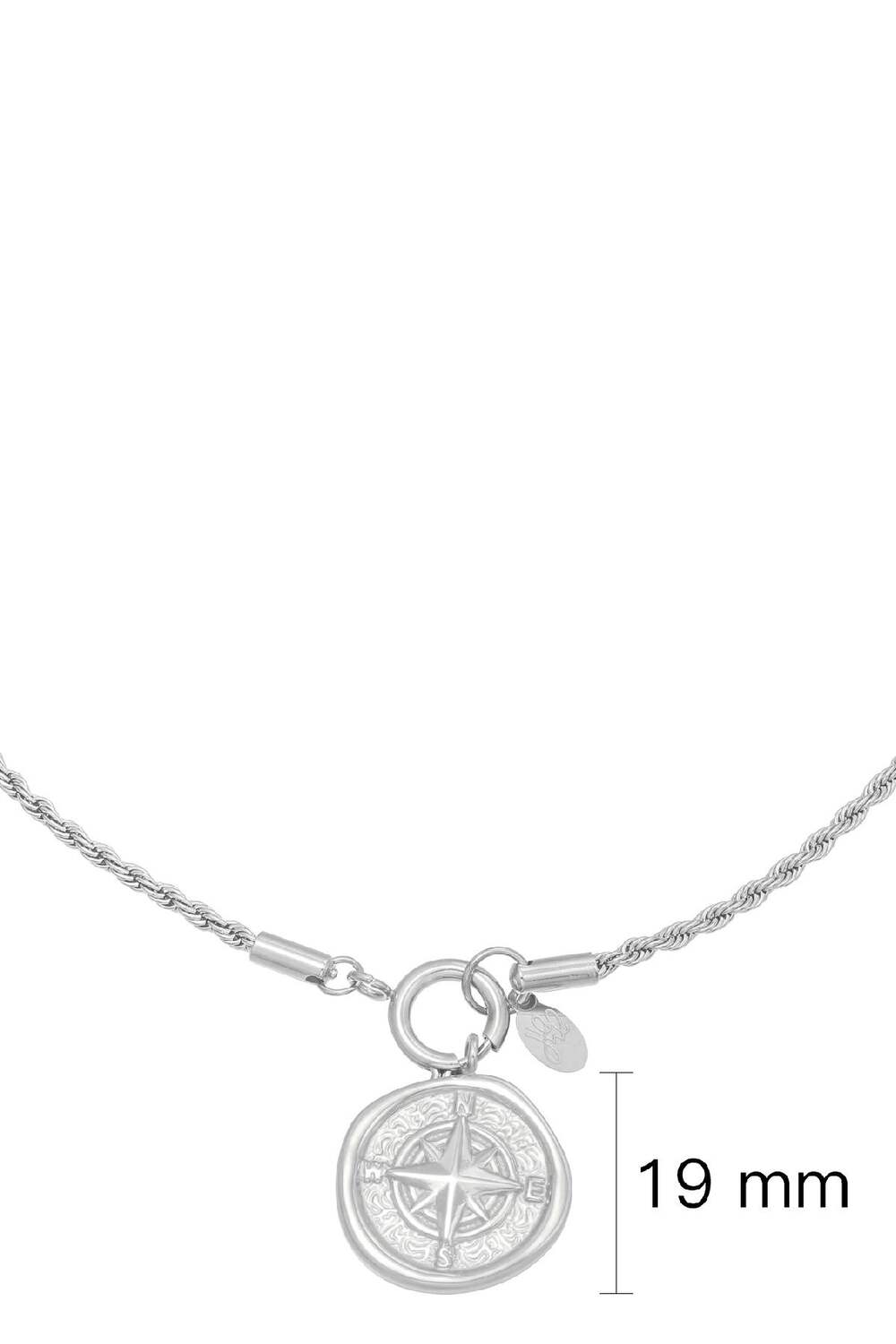 Halskette Compass Silber Edelstahl h5Bild2
