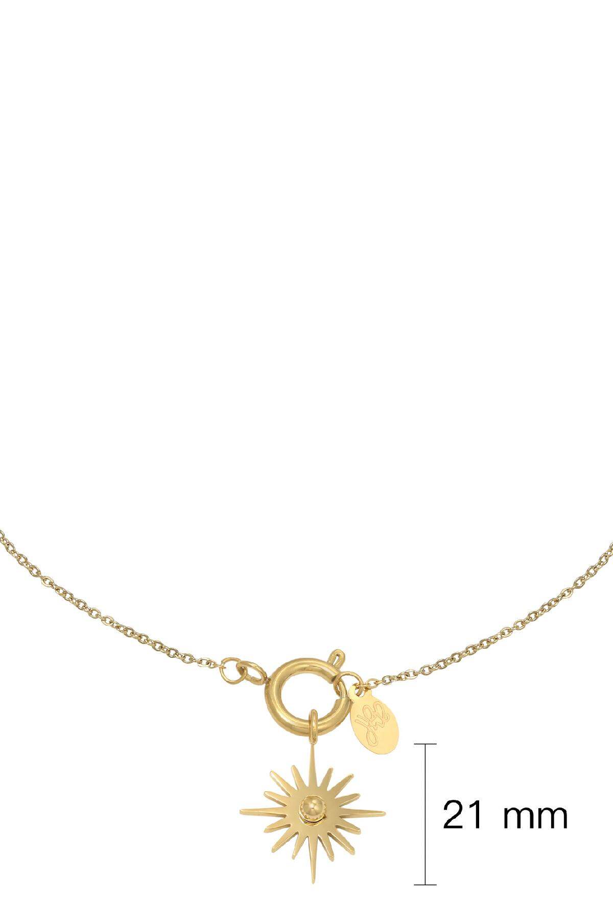 Collier Nova Star Couleur or Acier inoxydable h5Image2
