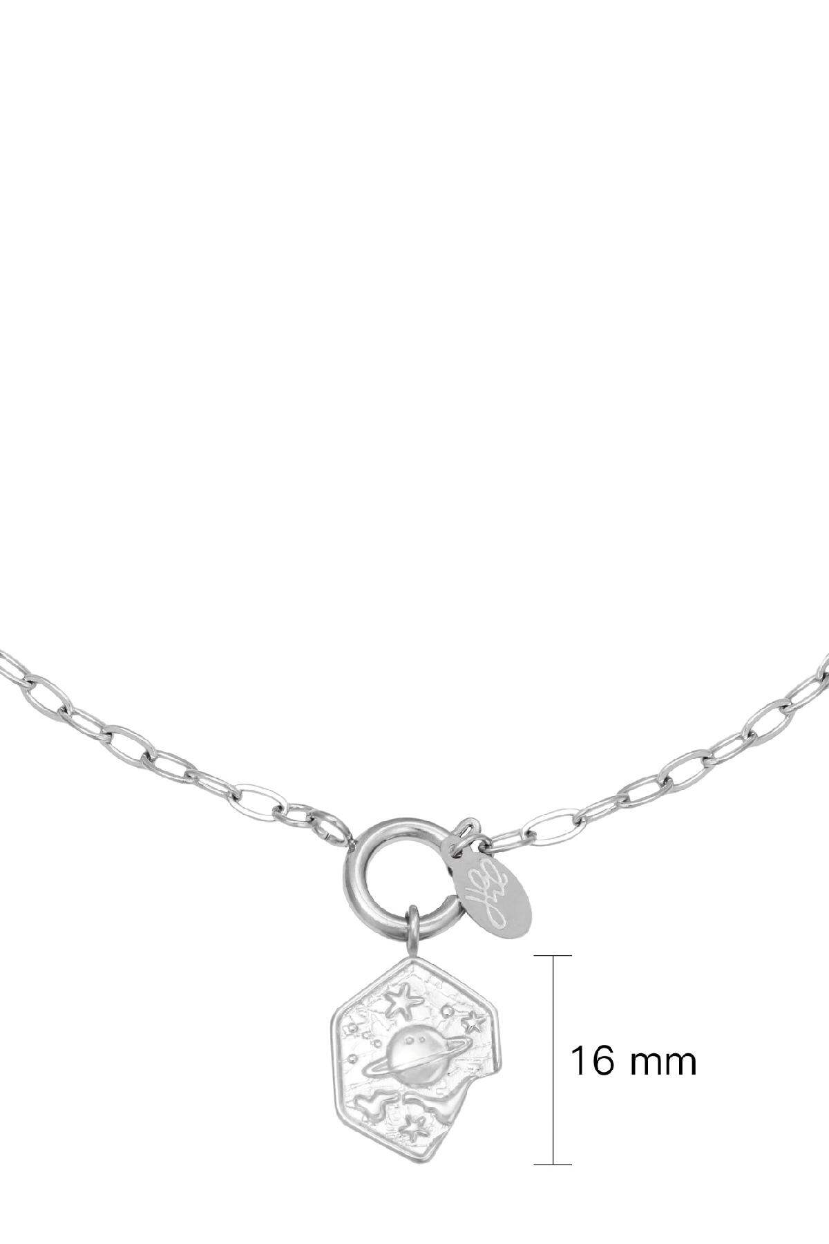 Necklace Out Of Space Silver Color Stainless Steel h5 Picture2