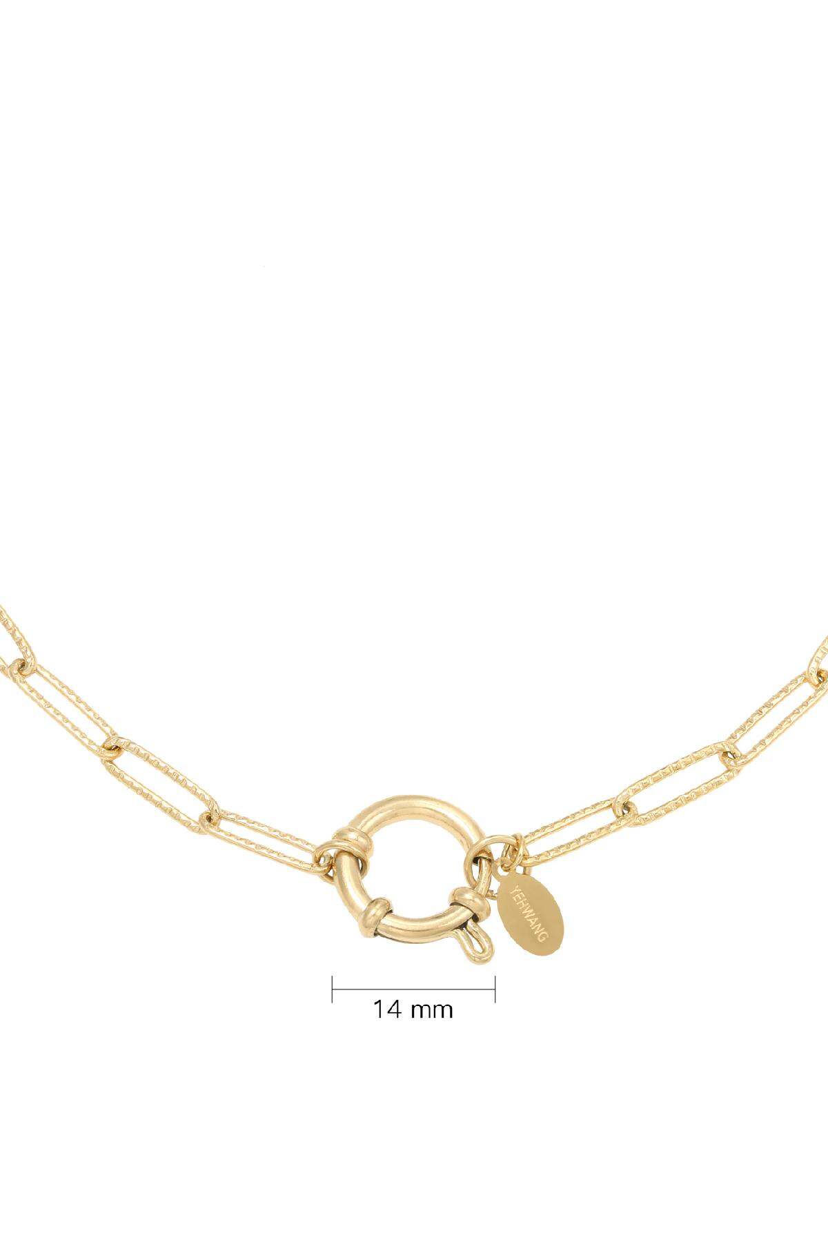 Halskette Chain Beau Goldfarbe Edelstahl Bild2