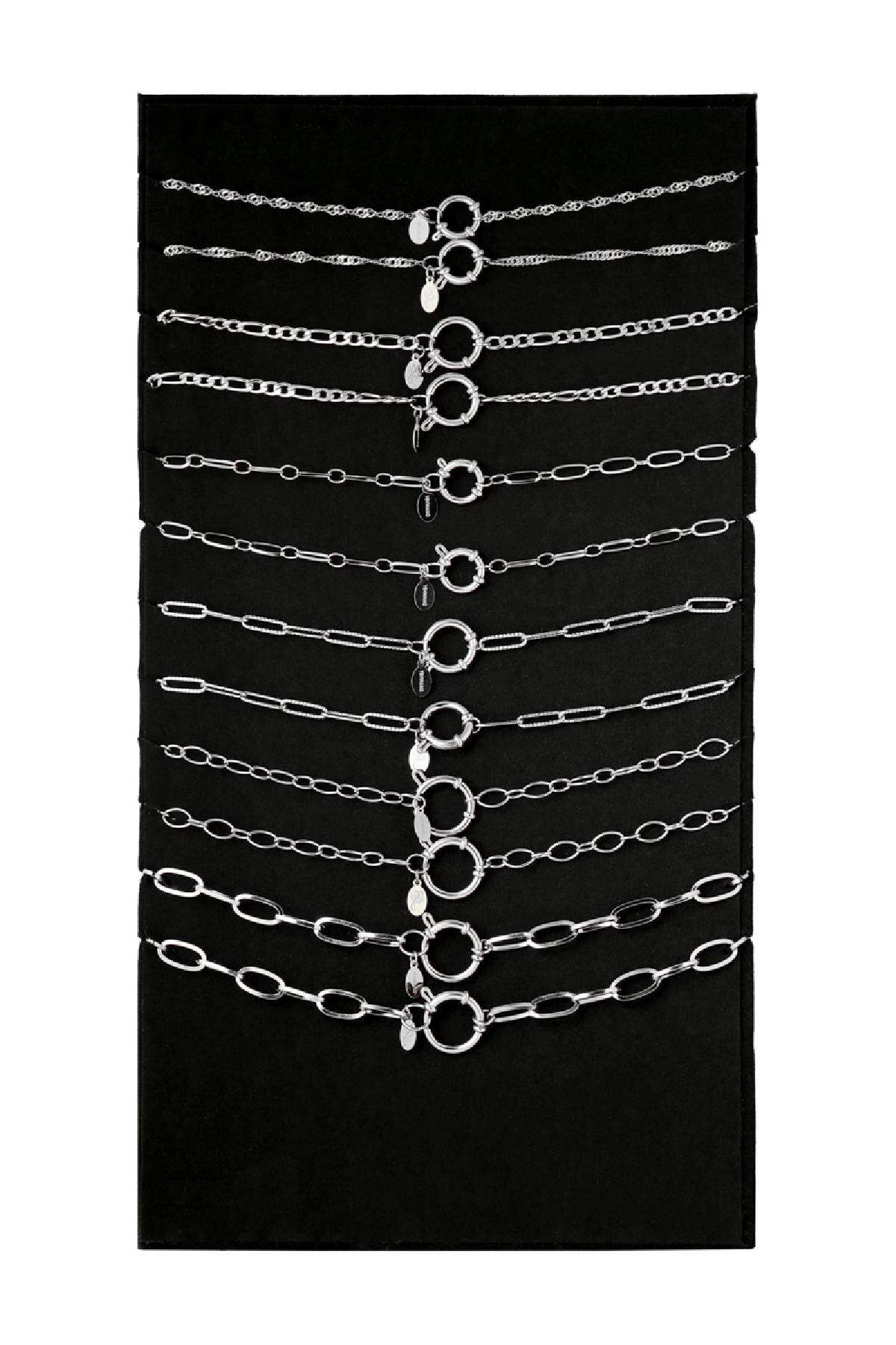 Display Set Chains & Charms Argenté Acier inoxydable h5 Image3
