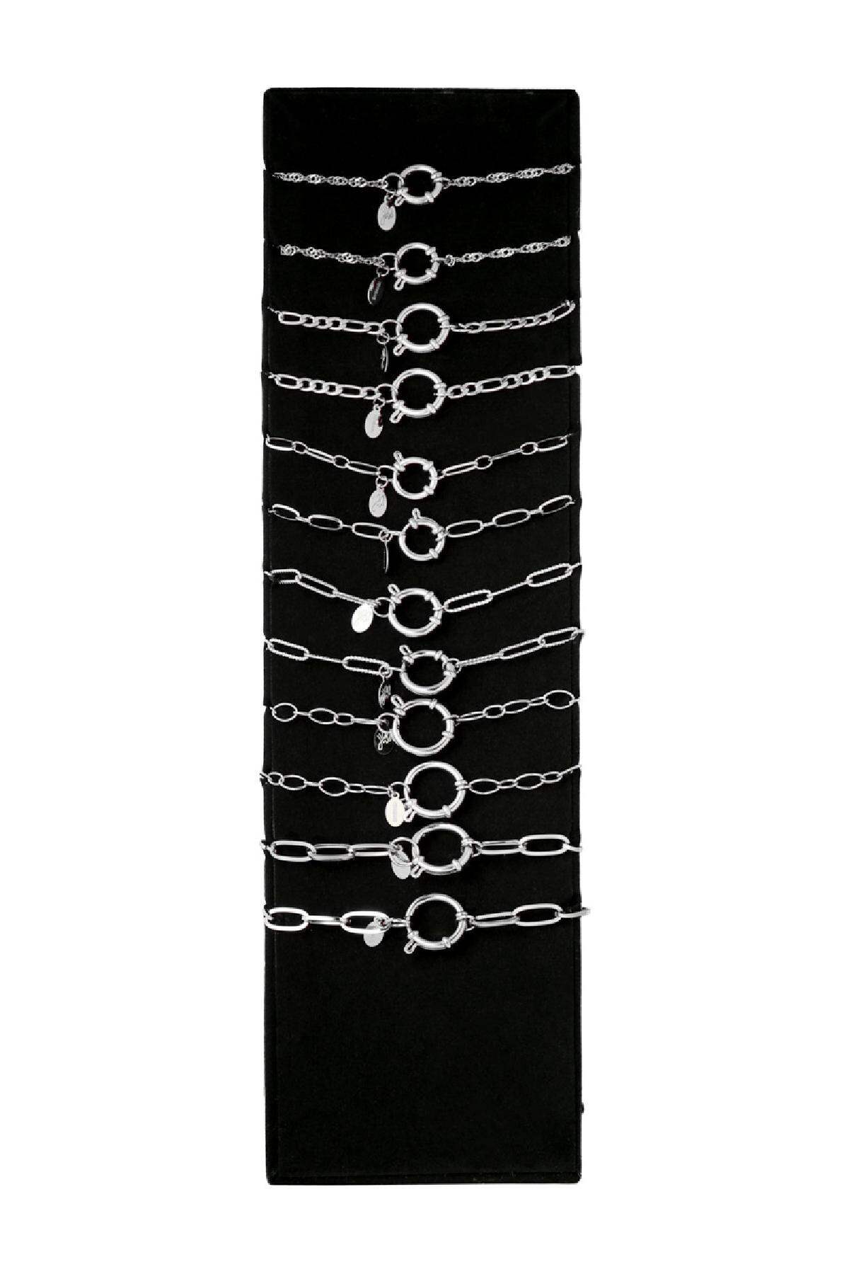 Display Set Chains & Charms Argenté Acier inoxydable Image4
