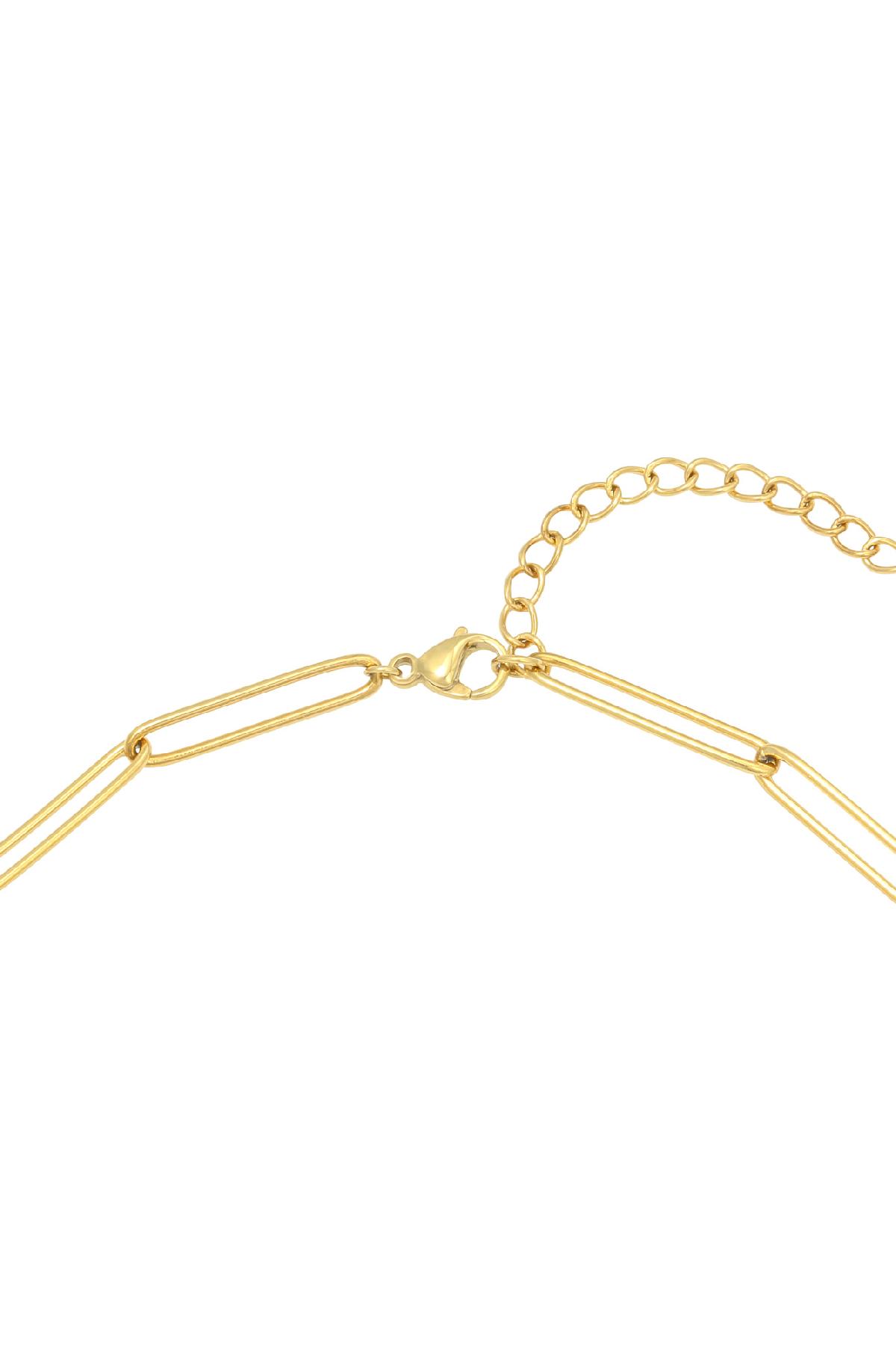 Groothandel Goudkleurig RVS Ketting voor Vrouwen Sleutelbeenlengte 30-40 cm Eenvoudige Serie, foto 2 van 3
