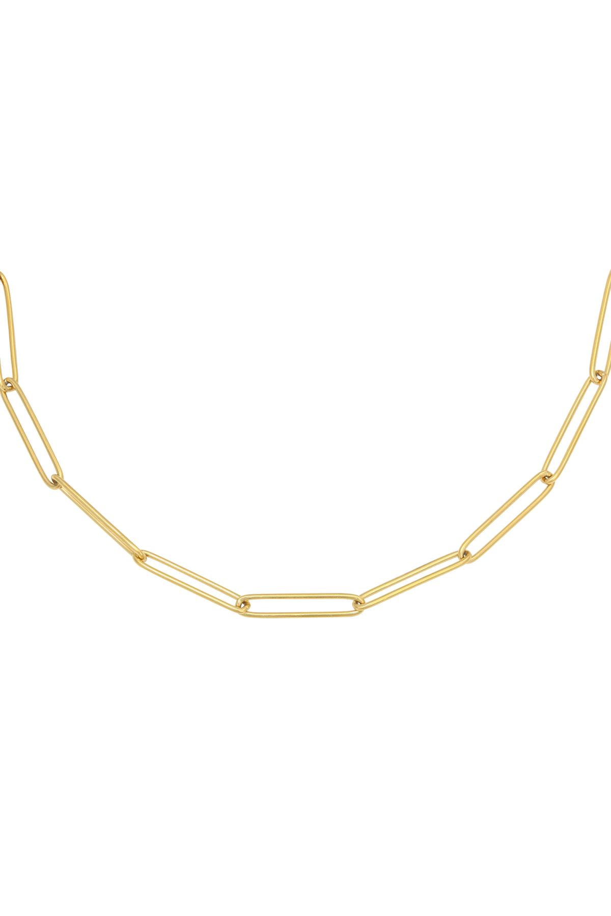 Groothandel Goudkleurig RVS Ketting voor Vrouwen Sleutelbeenlengte 30-40 cm Eenvoudige Serie