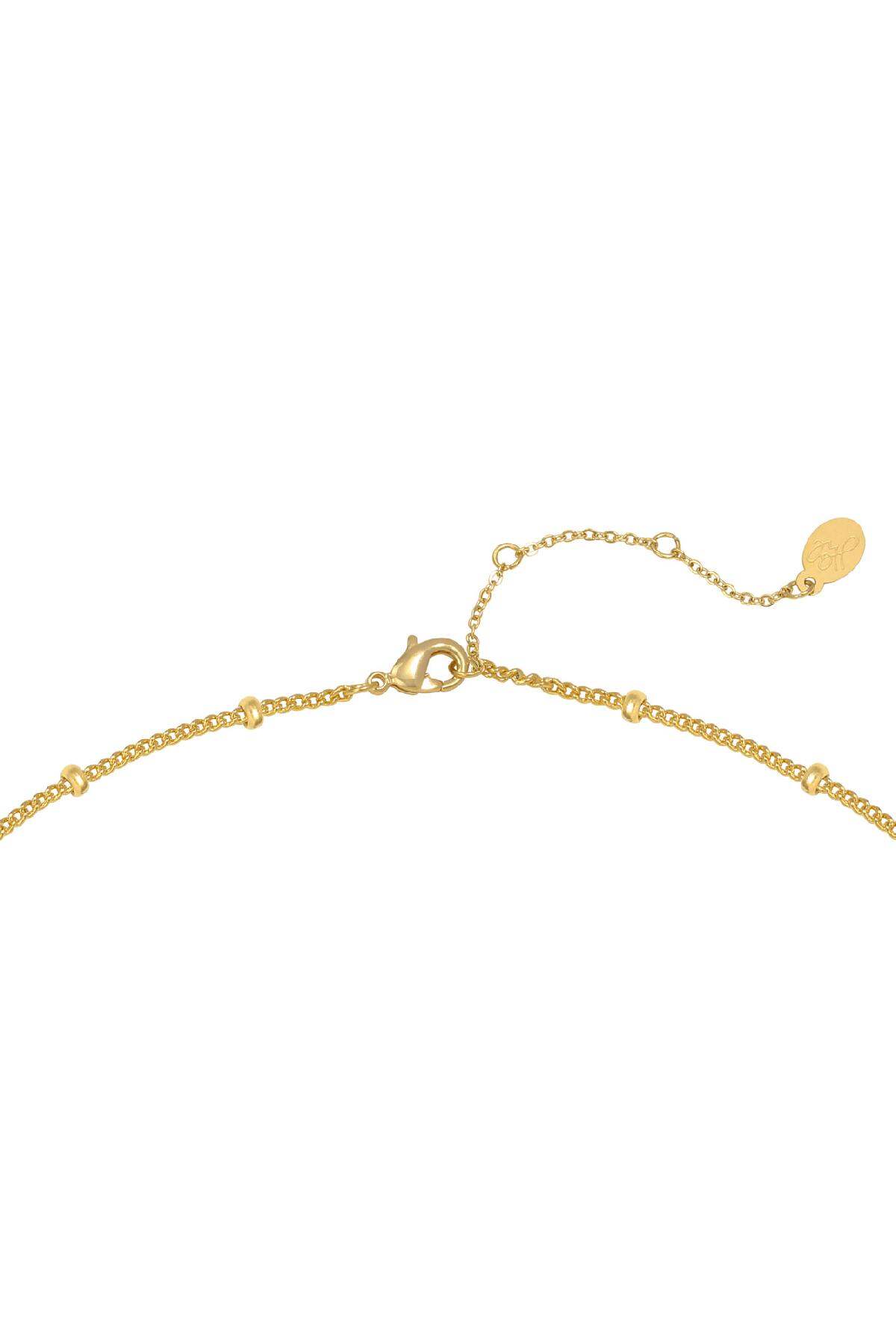 Collier Year 2000 Couleur or Acier inoxydable h5 Image3