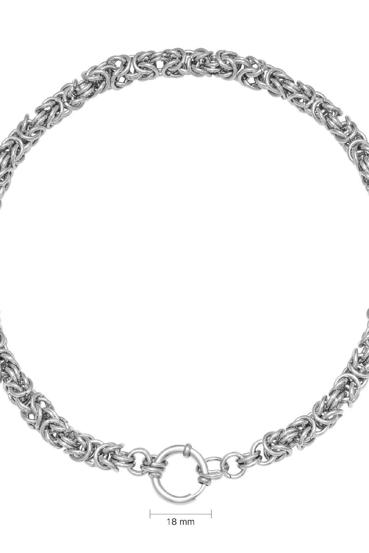 Ketting Chain Tiana Zilver Stainless Steel h5 Afbeelding2