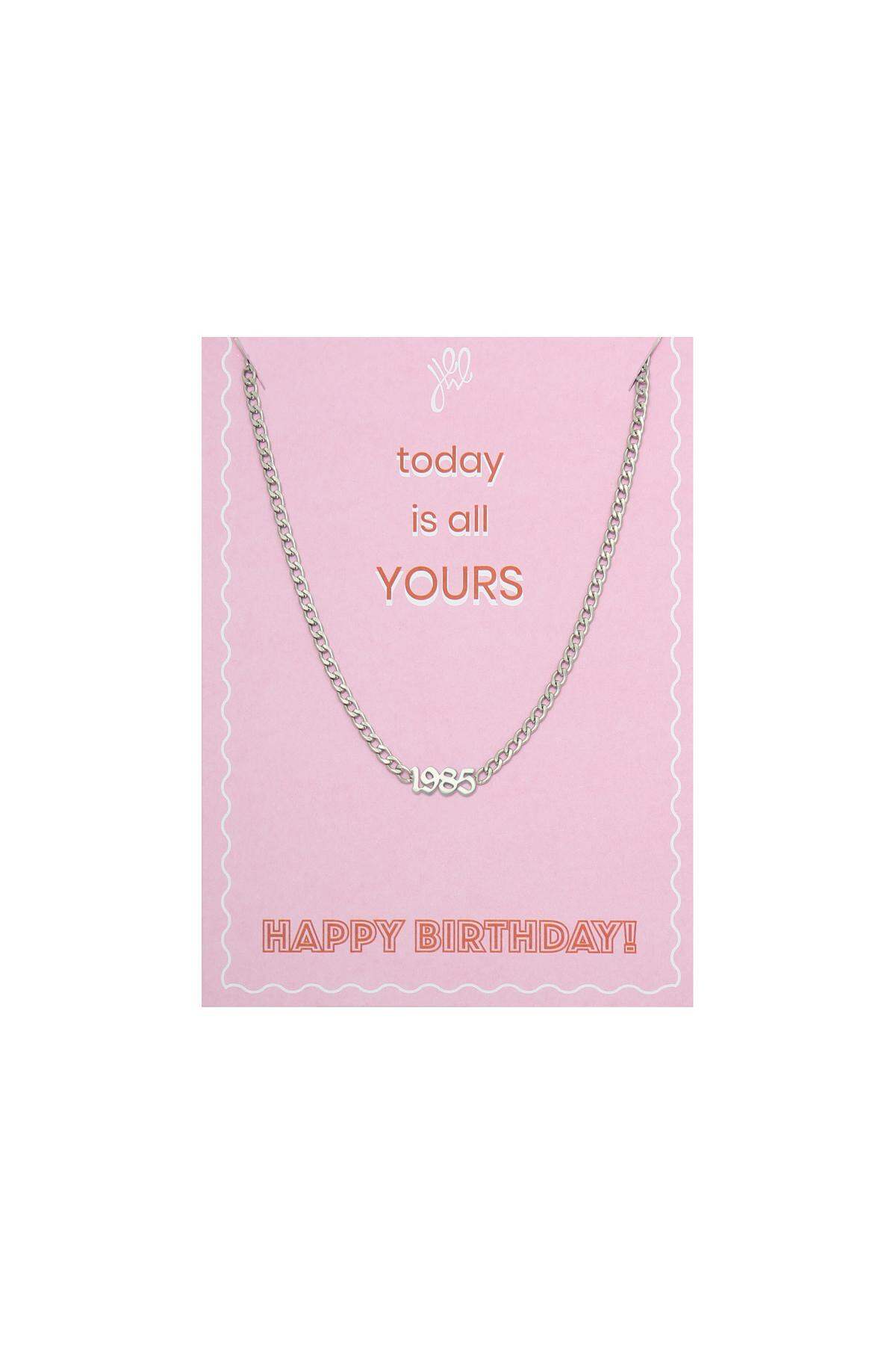 Halskette Today Is Yours - 1985 Silber Edelstahl h5