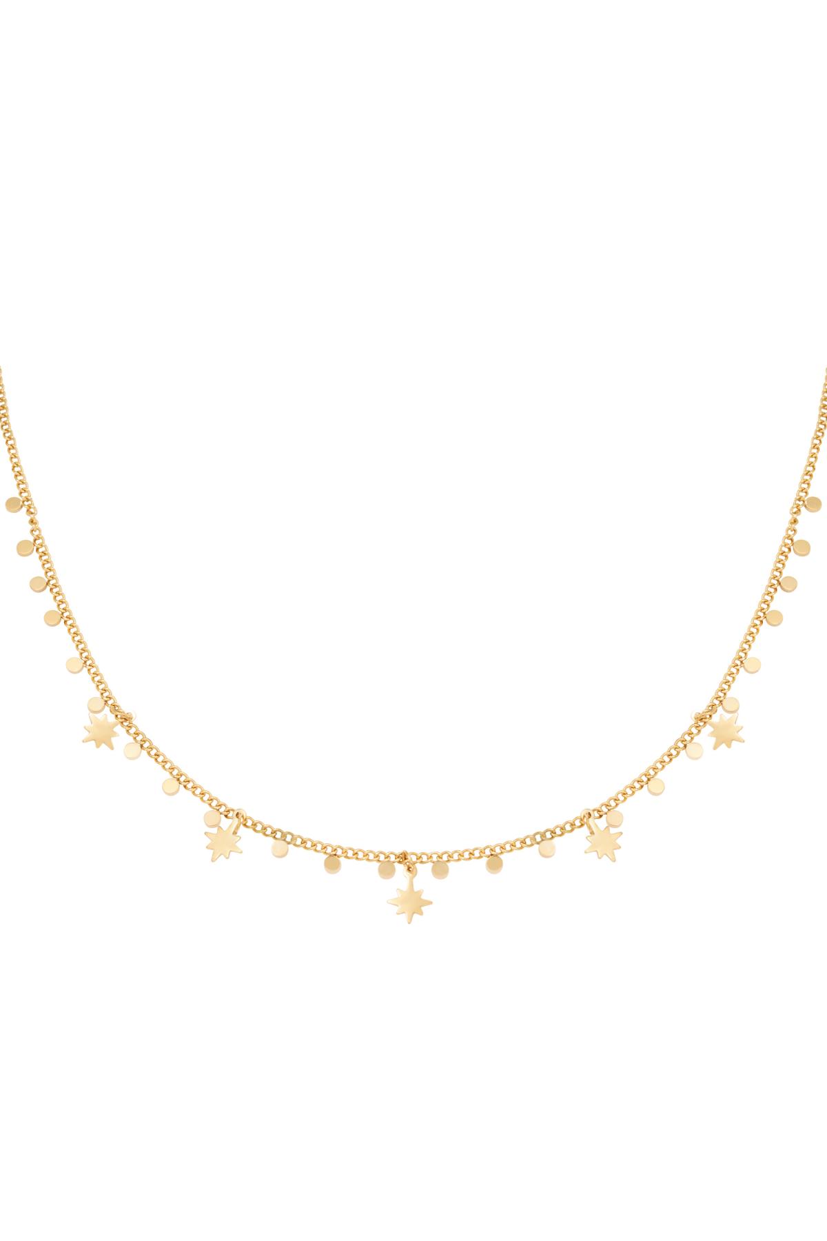 Groothandel Halsketting Goudkleurig RVS Universe Charms Set van 1