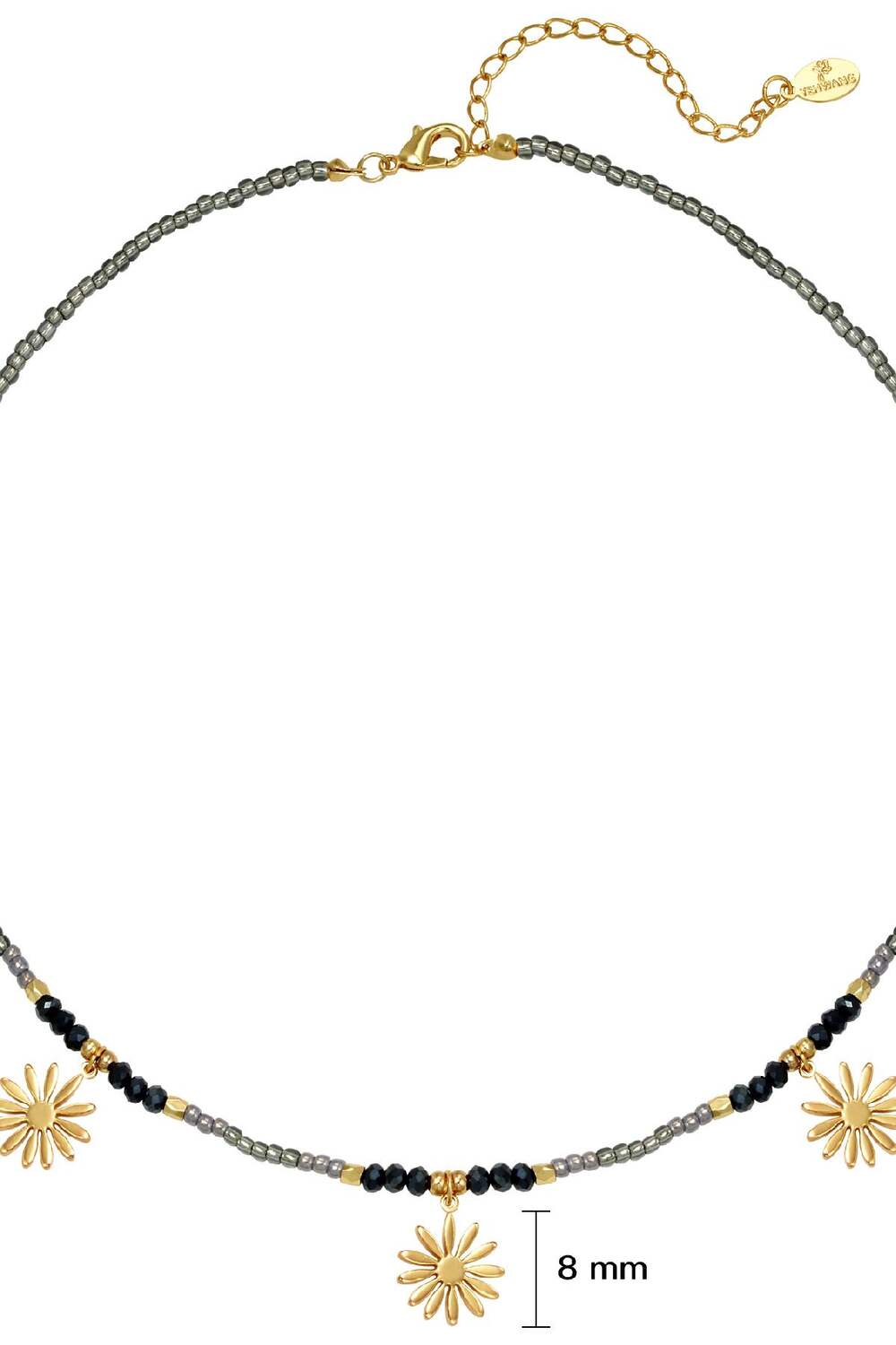 Collier Daisies For You Gris Cuivré h5Image2