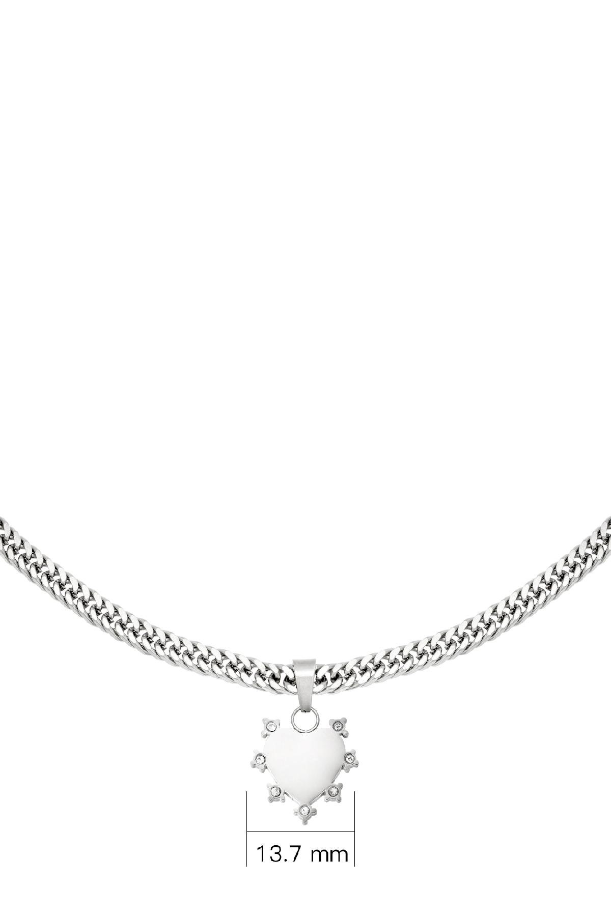 Halskette heart you Silber Edelstahl h5 Bild4