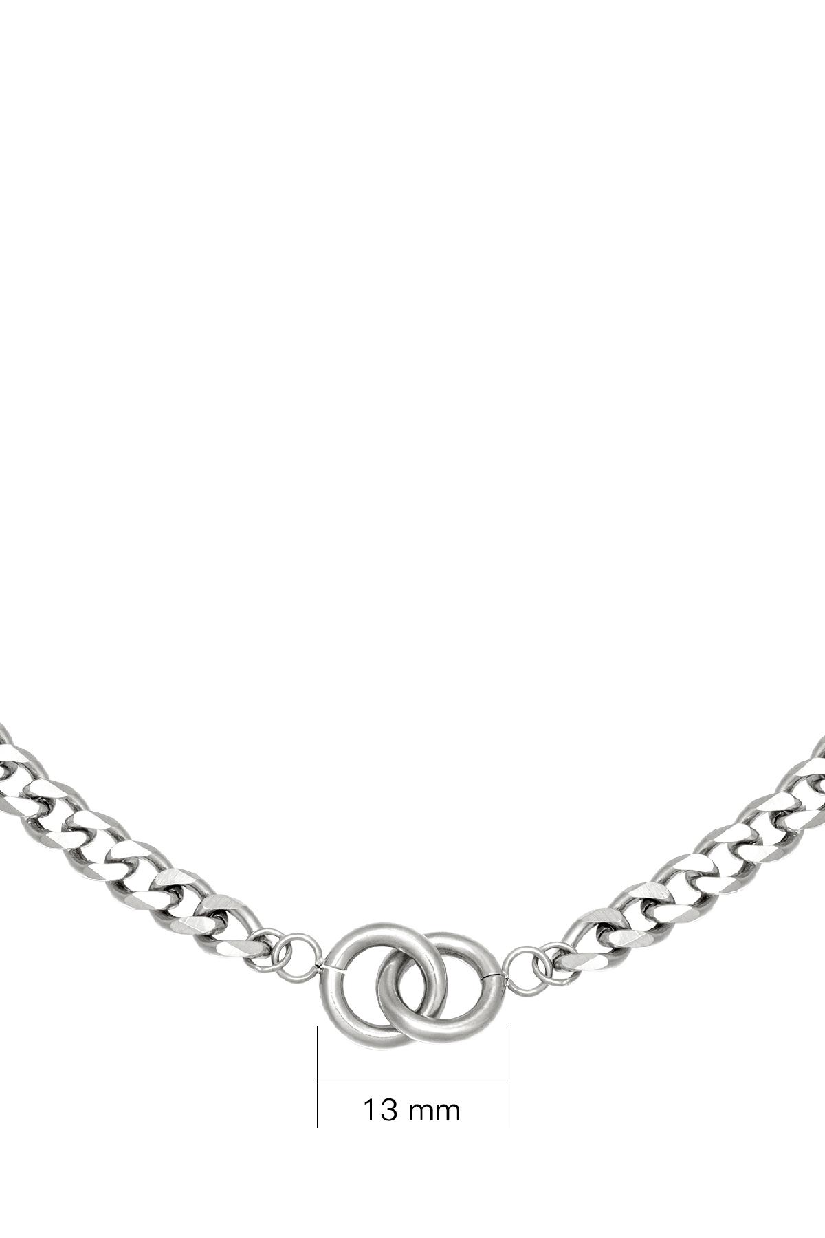 Collar Intertwined Plata Acero inoxidable Imagen4