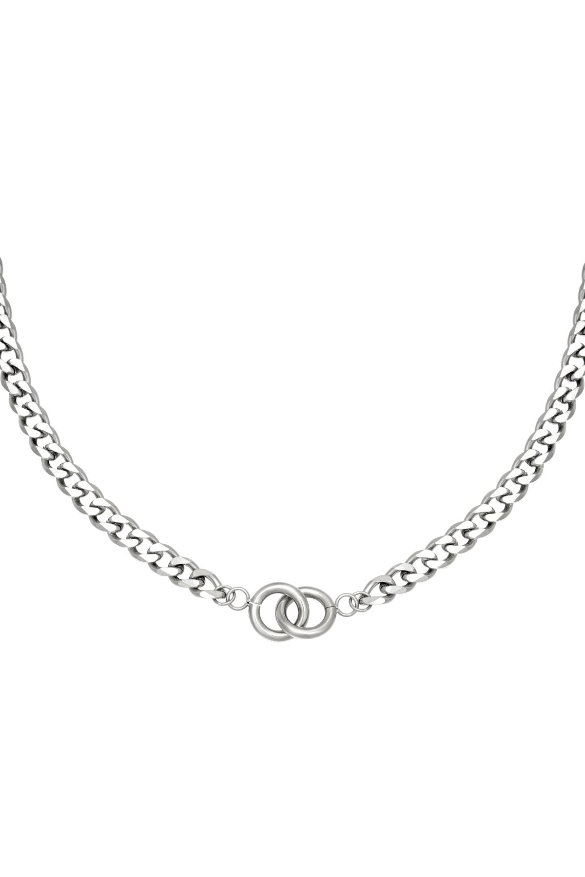 Collar Intertwined Plata Acero inoxidable 