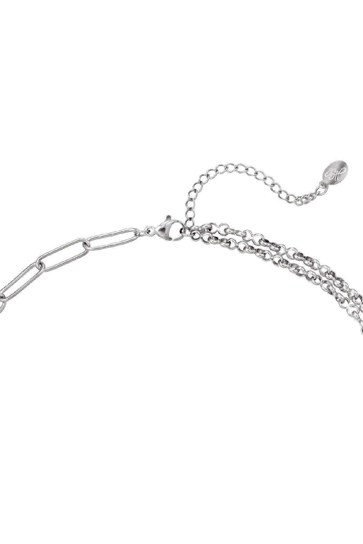 Paslanmaz çelik kolye Kilidi Silver Color Stainless Steel h5Resim2