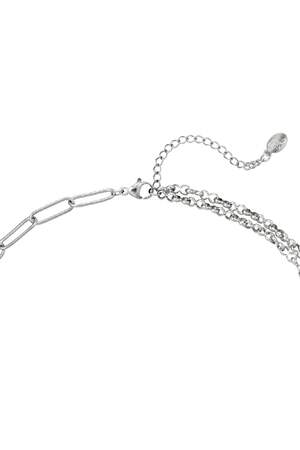 Paslanmaz çelik kolye Kilidi Silver Color Stainless Steel h5 Resim2