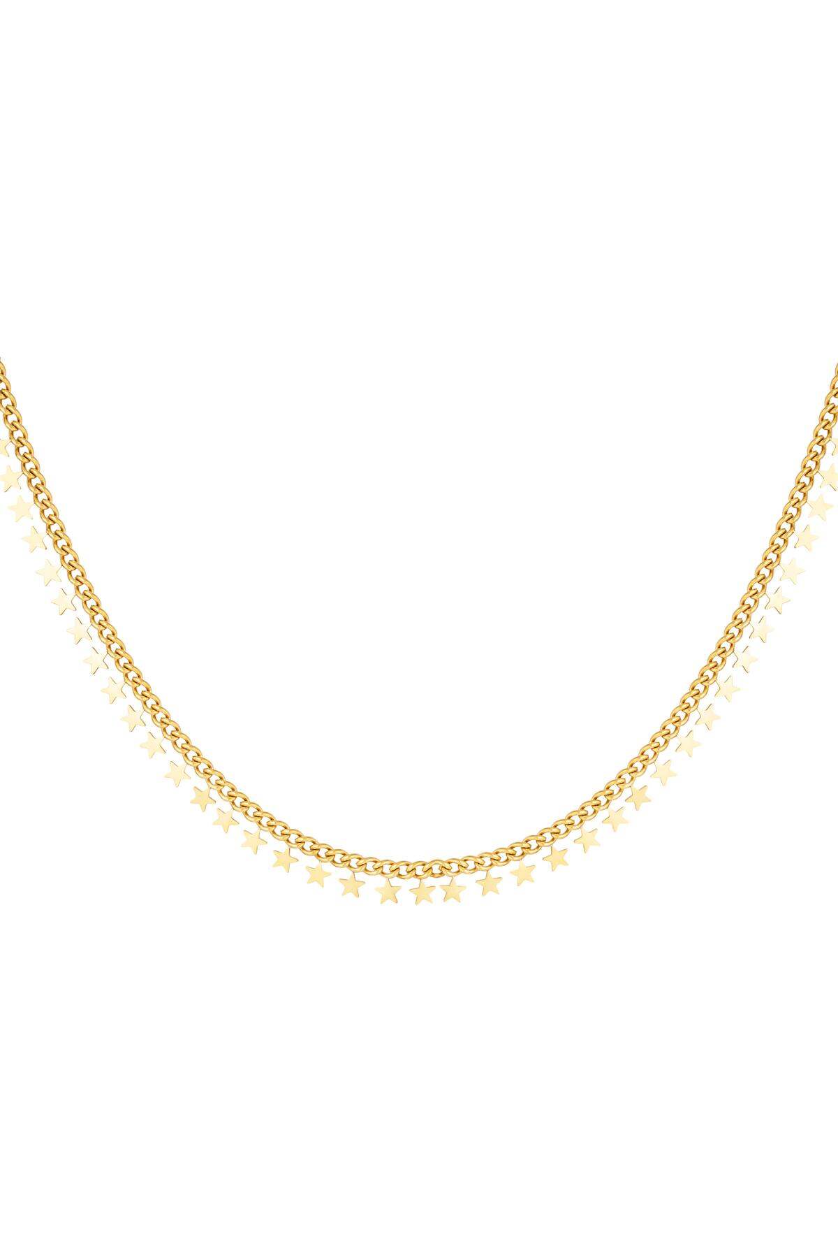 stainless steel necklace stars  h5 